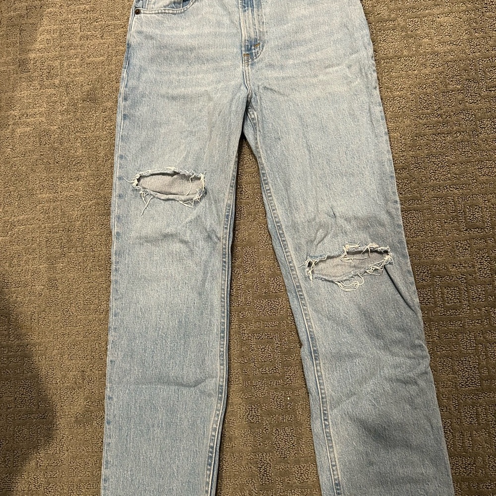 Abercrombie & Fitch Light Blue Straight Leg Jeans